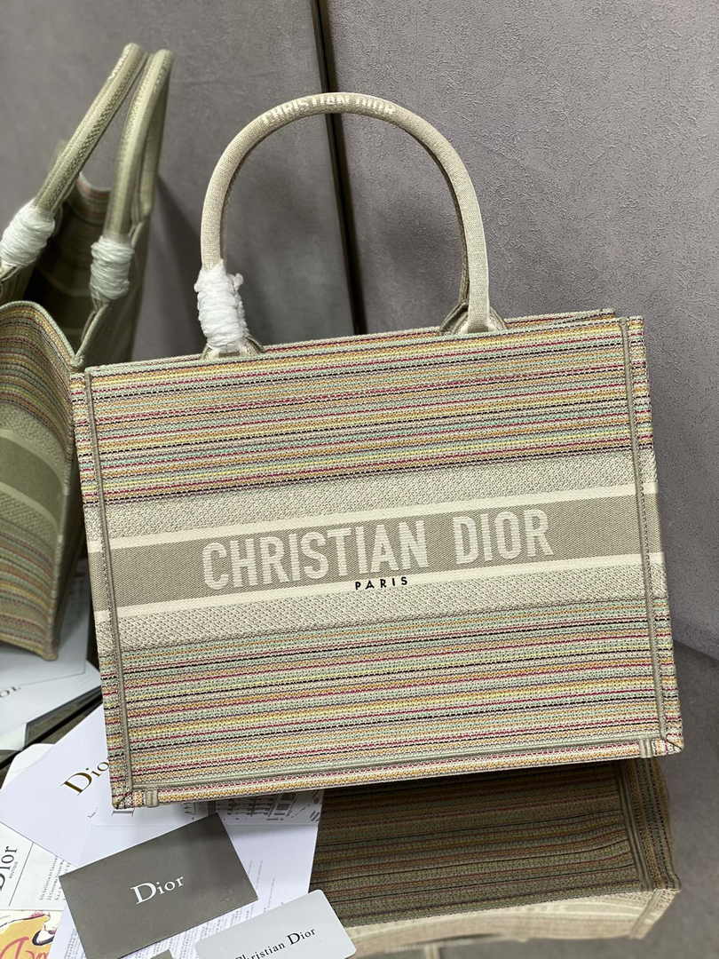Dior Medium Book Tote M1296 Embroidery M20T4