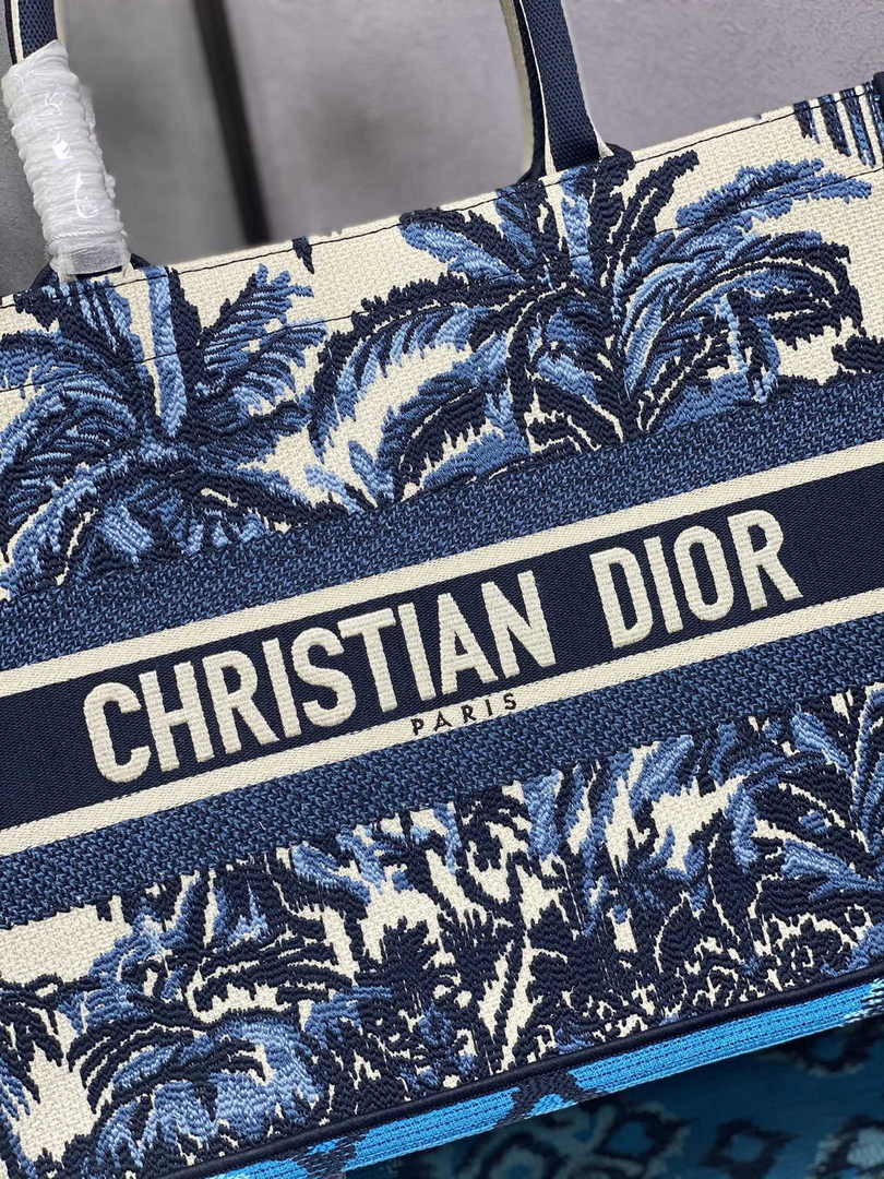 Dior Medium Book Tote M1296 Embroidery M20M8
