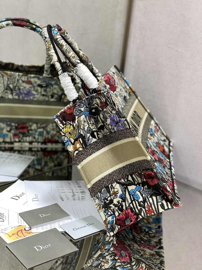 Dior Medium Book Tote M1296 Embroidery M20M9