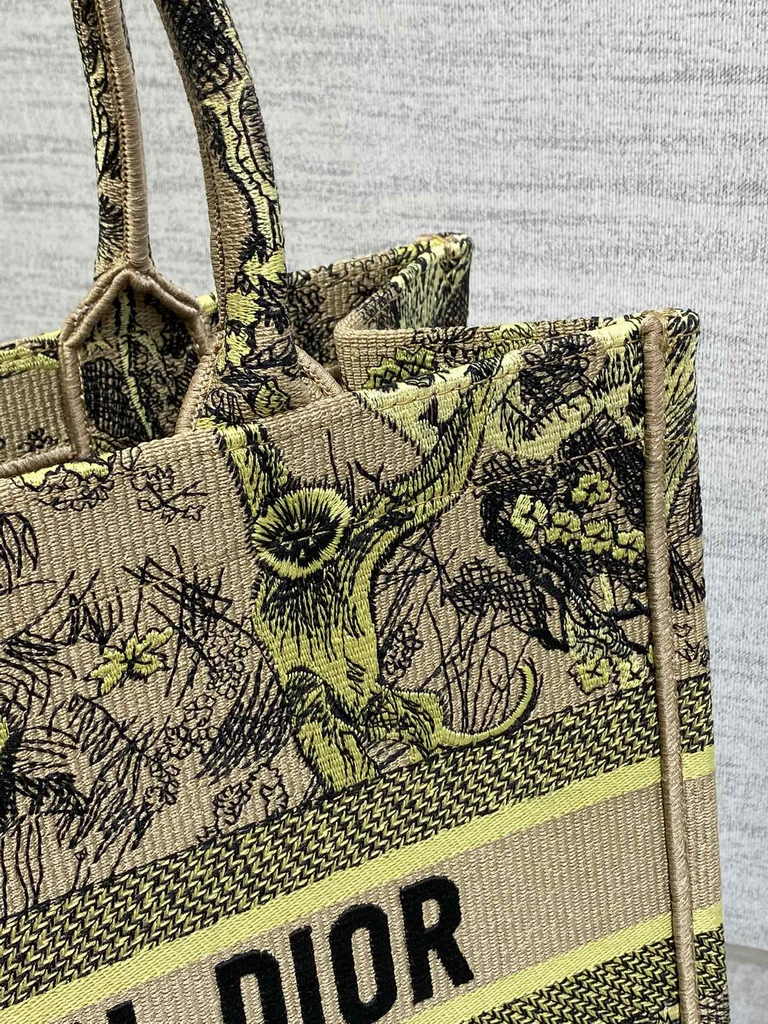 Medium Dior Book Tote M1296 Embroidery M76A