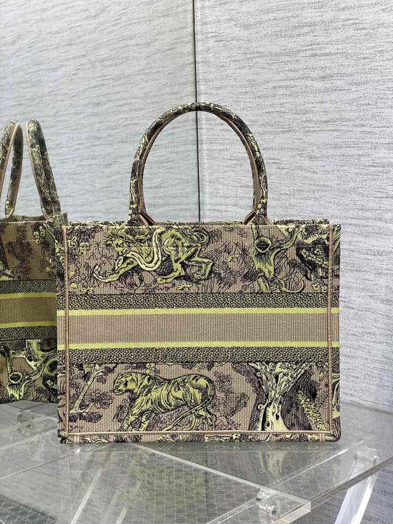 Medium Dior Book Tote M1296 Embroidery M76A