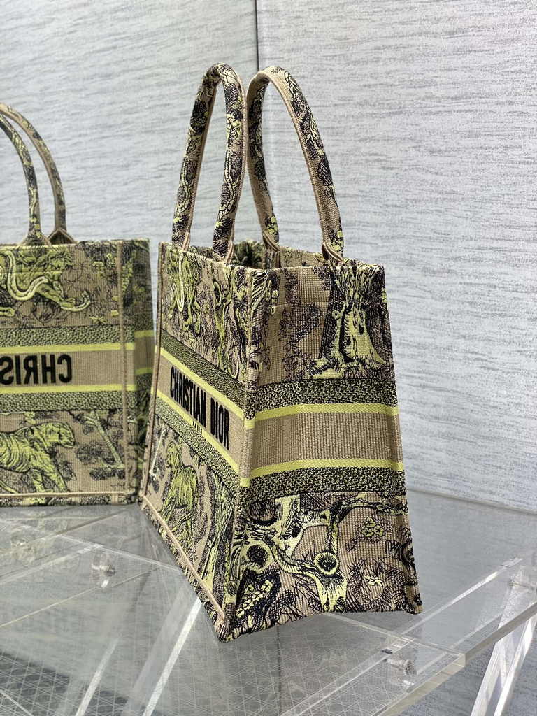 Medium Dior Book Tote M1296 Embroidery M76A - Default Title - View 3