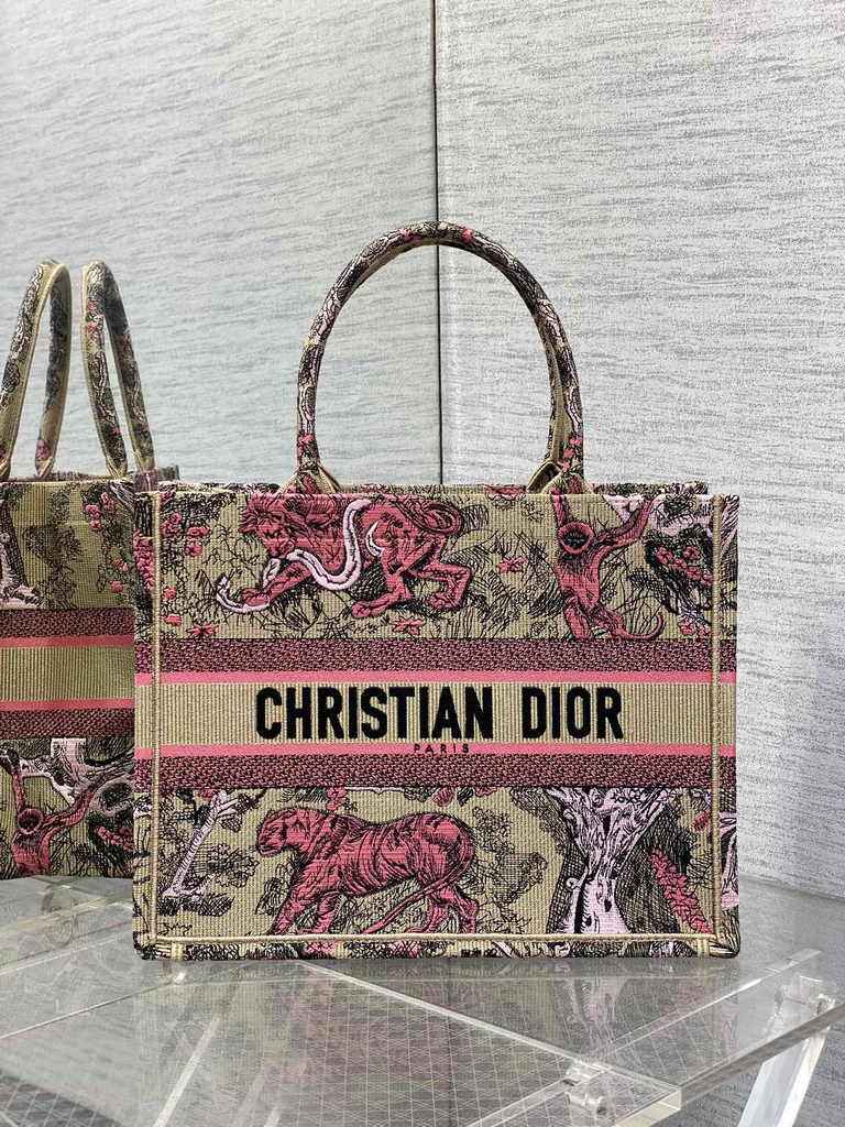 Medium Dior Book Tote M1296 Embroidery M76B