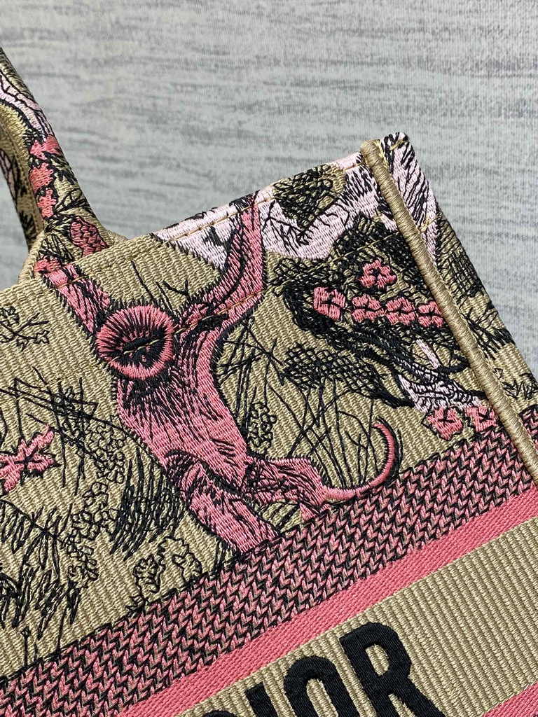 Medium Dior Book Tote M1296 Embroidery M76B