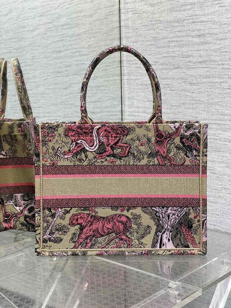 Medium Dior Book Tote M1296 Embroidery M76B