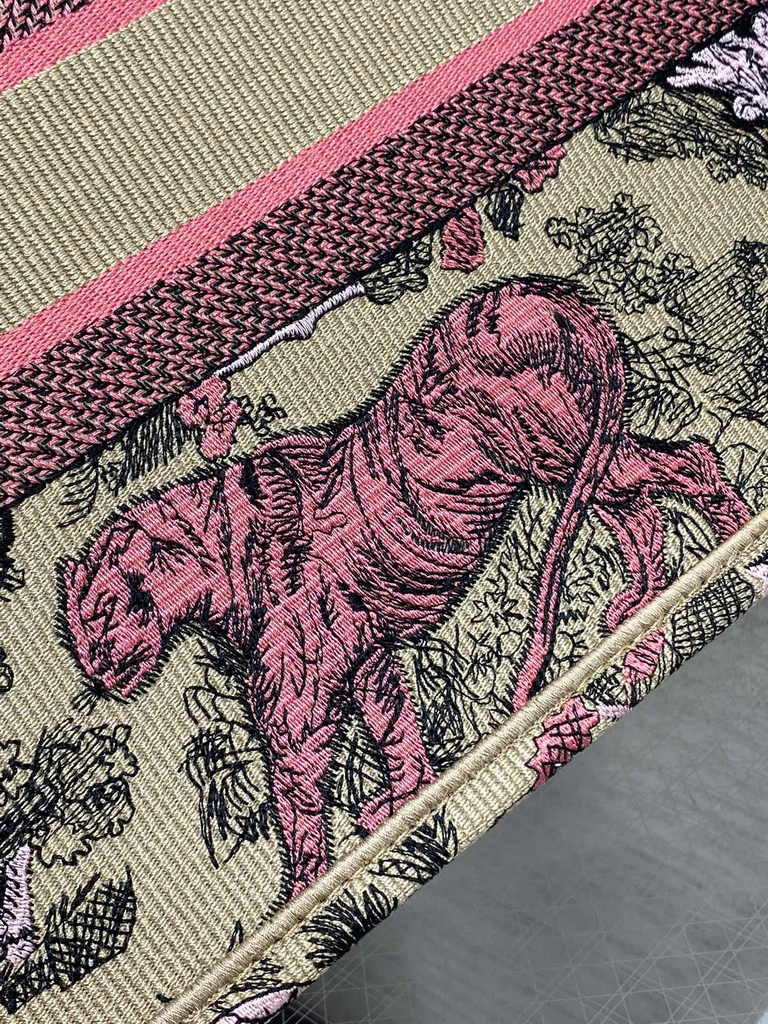 Medium Dior Book Tote M1296 Embroidery M76B