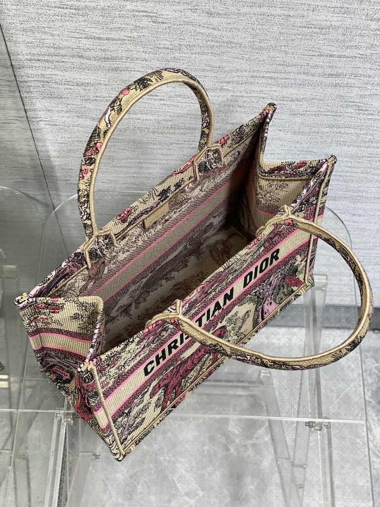 Medium Dior Book Tote M1296 Embroidery M76B