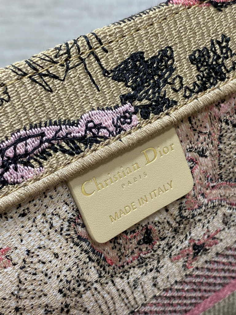 Medium Dior Book Tote M1296 Embroidery M76B