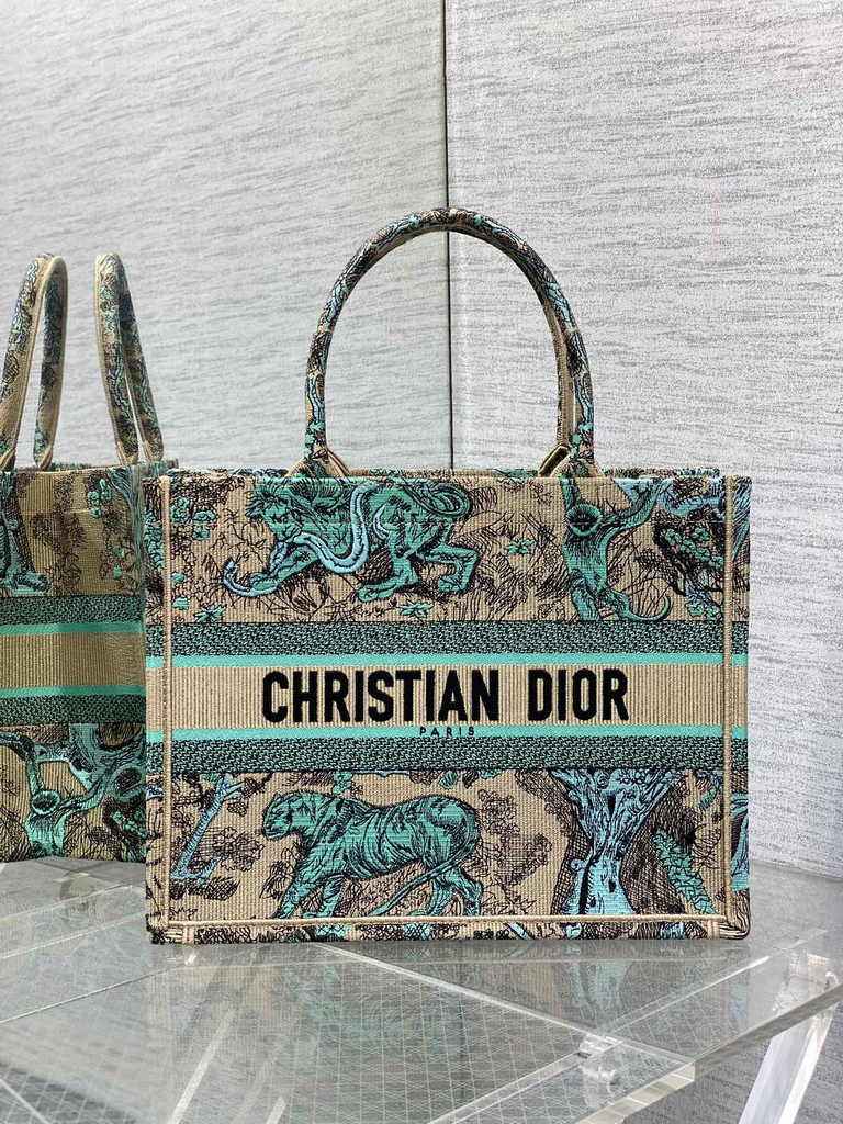 Medium Dior Book Tote M1296 Embroidery M76C