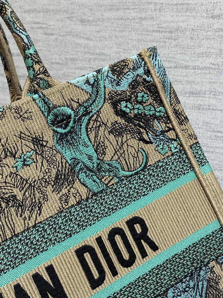 Medium Dior Book Tote M1296 Embroidery M76C