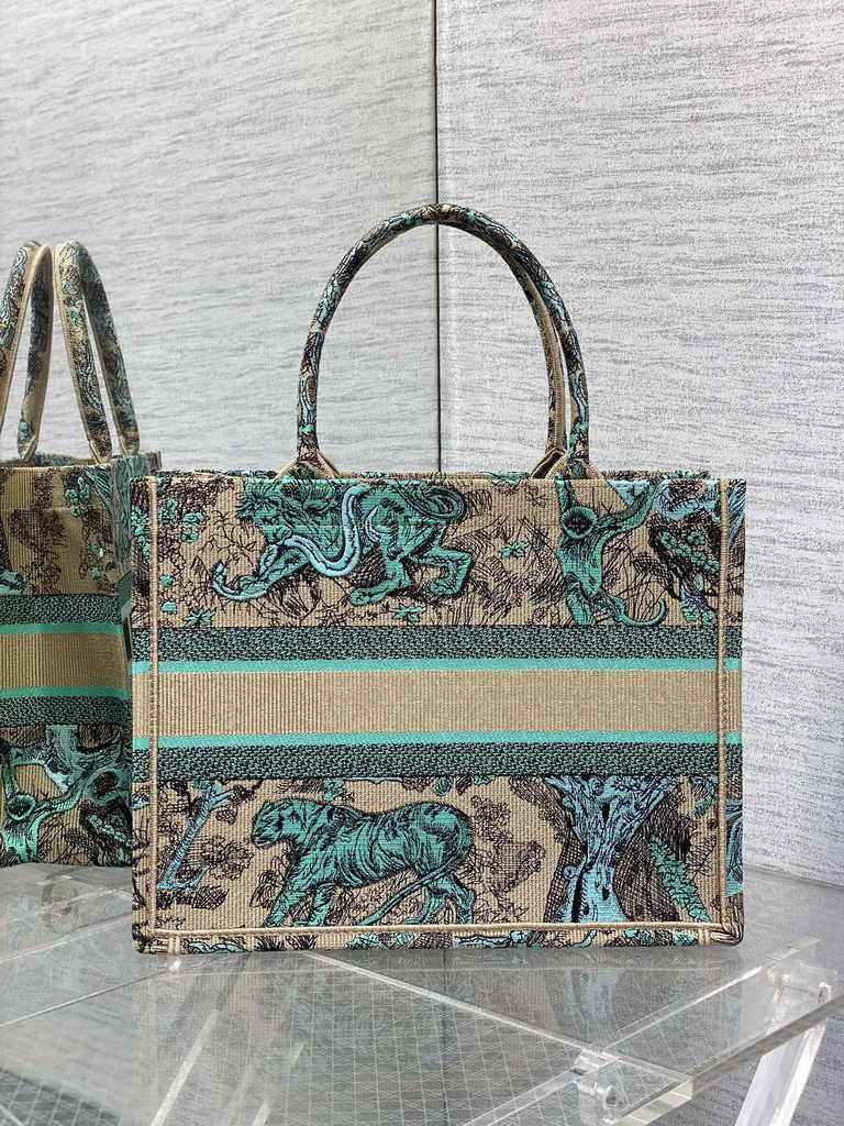 Medium Dior Book Tote M1296 Embroidery M76C