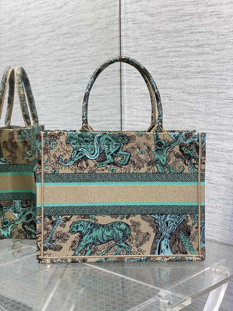 Medium Dior Book Tote M1296 Embroidery M76C - Default Title - View 2