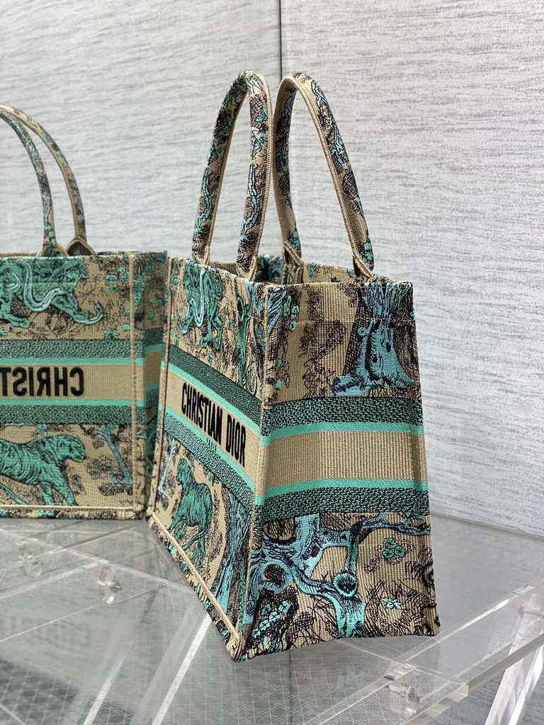 Medium Dior Book Tote M1296 Embroidery M76C