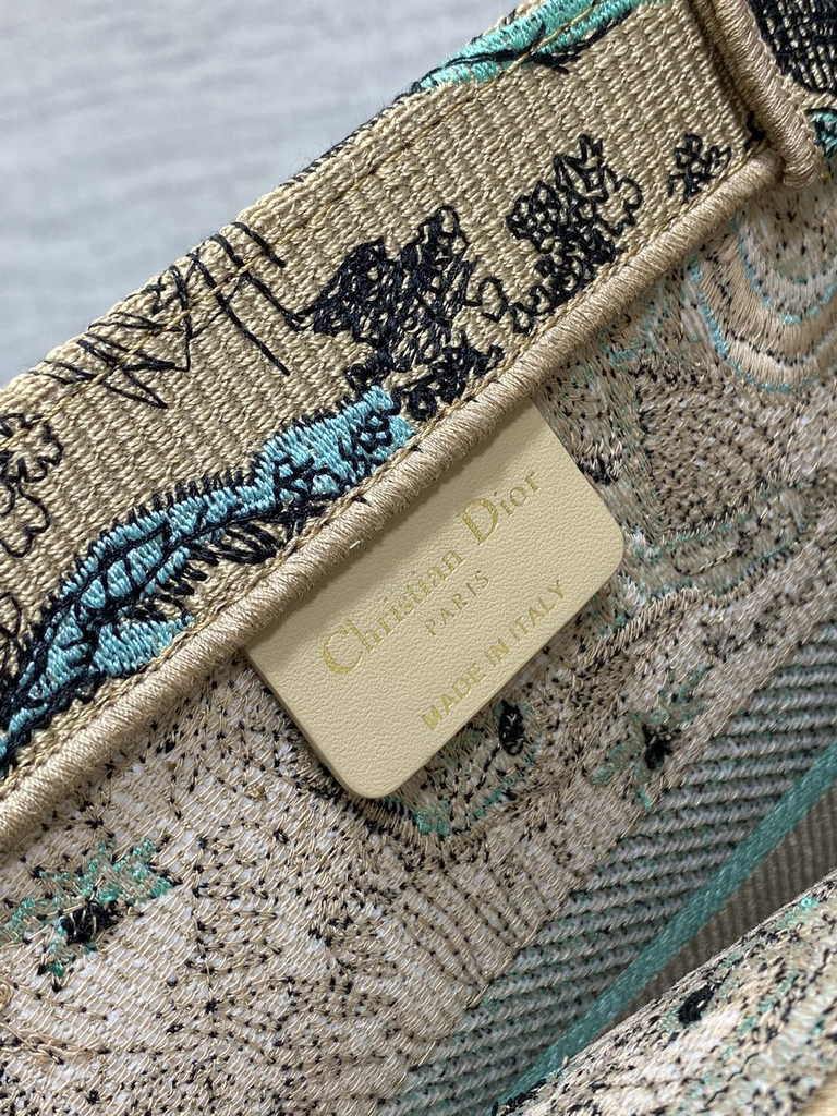 Medium Dior Book Tote M1296 Embroidery M76C