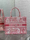 Medium Dior Book Tote M1296 Embroidery M76D