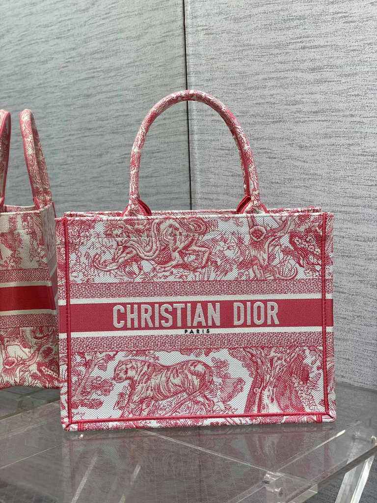Medium Dior Book Tote M1296 Embroidery M76D