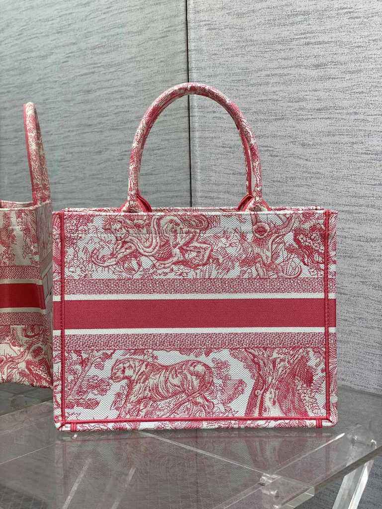Medium Dior Book Tote M1296 Embroidery M76D