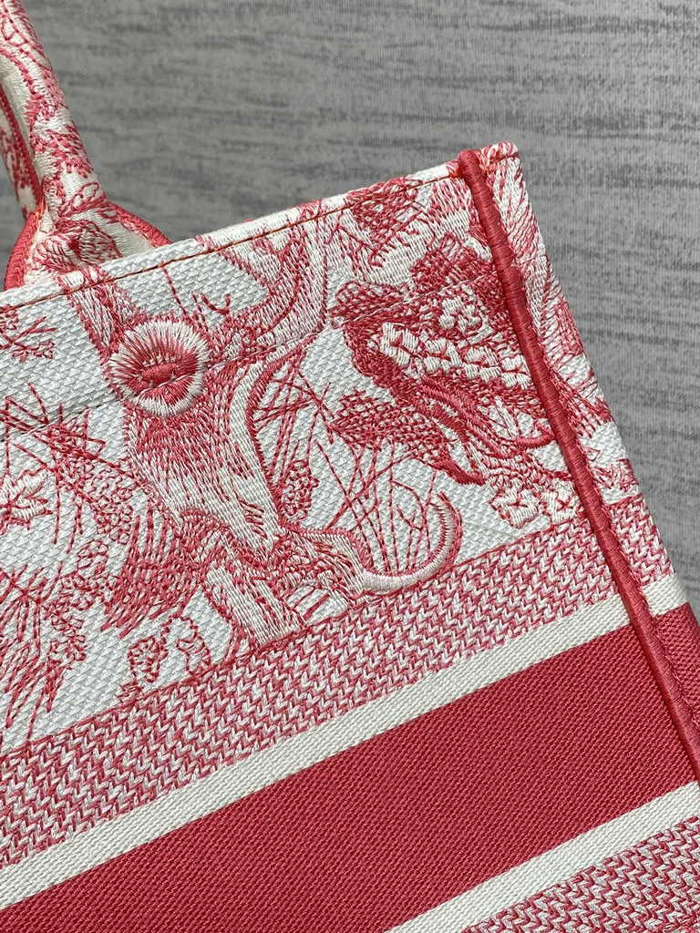 Medium Dior Book Tote M1296 Embroidery M76D