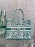 Medium Dior Book Tote M1296 Embroidery M76E