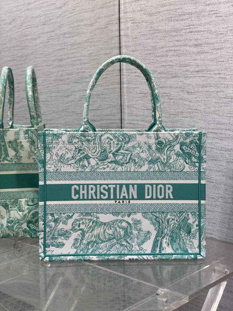 Medium Dior Book Tote M1296 Embroidery M76E