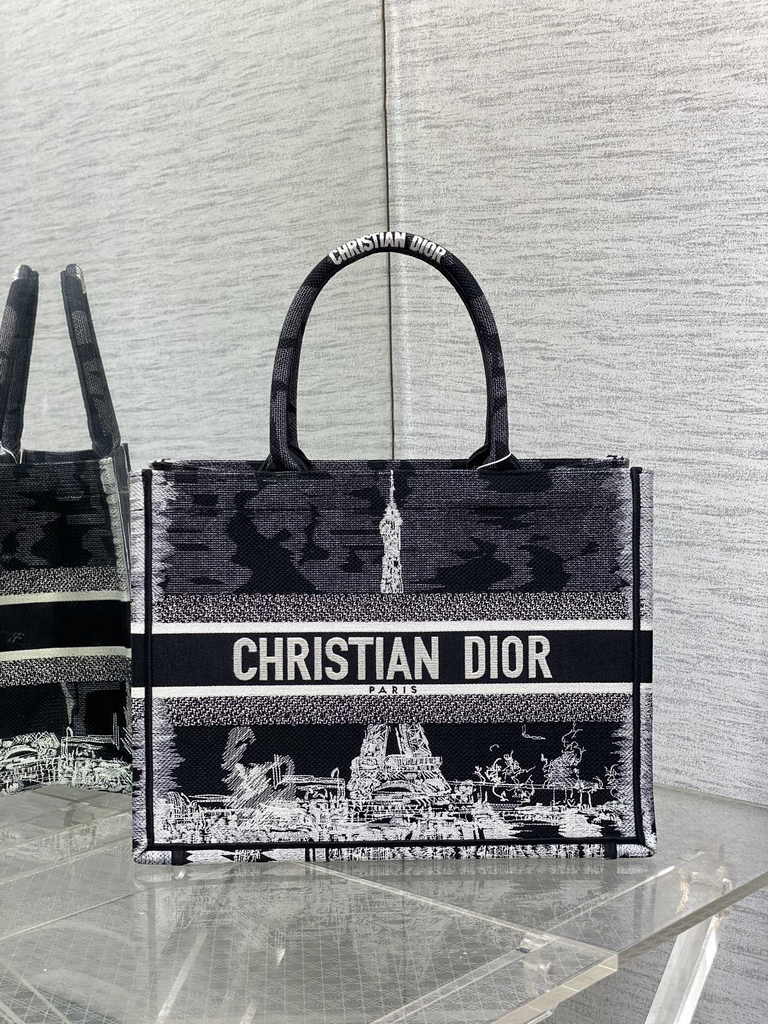 Medium Dior Book Tote M1296 Embroidery M76H