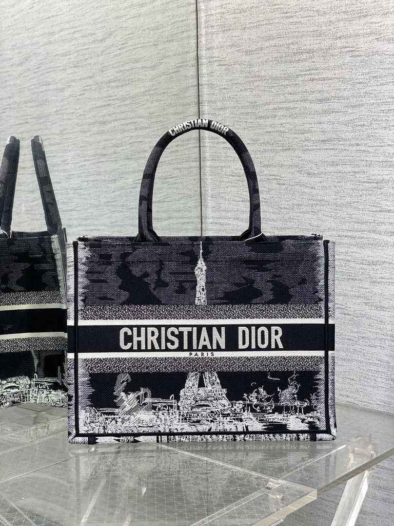 Medium Dior Book Tote M1296 Embroidery M76H