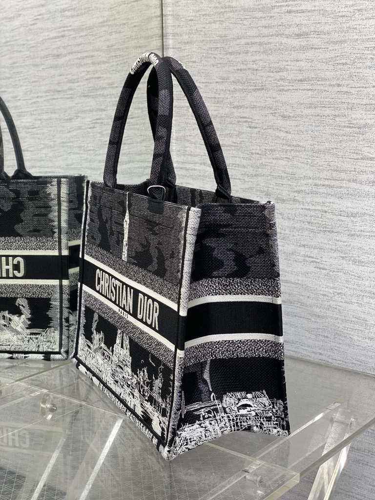 Medium Dior Book Tote M1296 Embroidery M76H