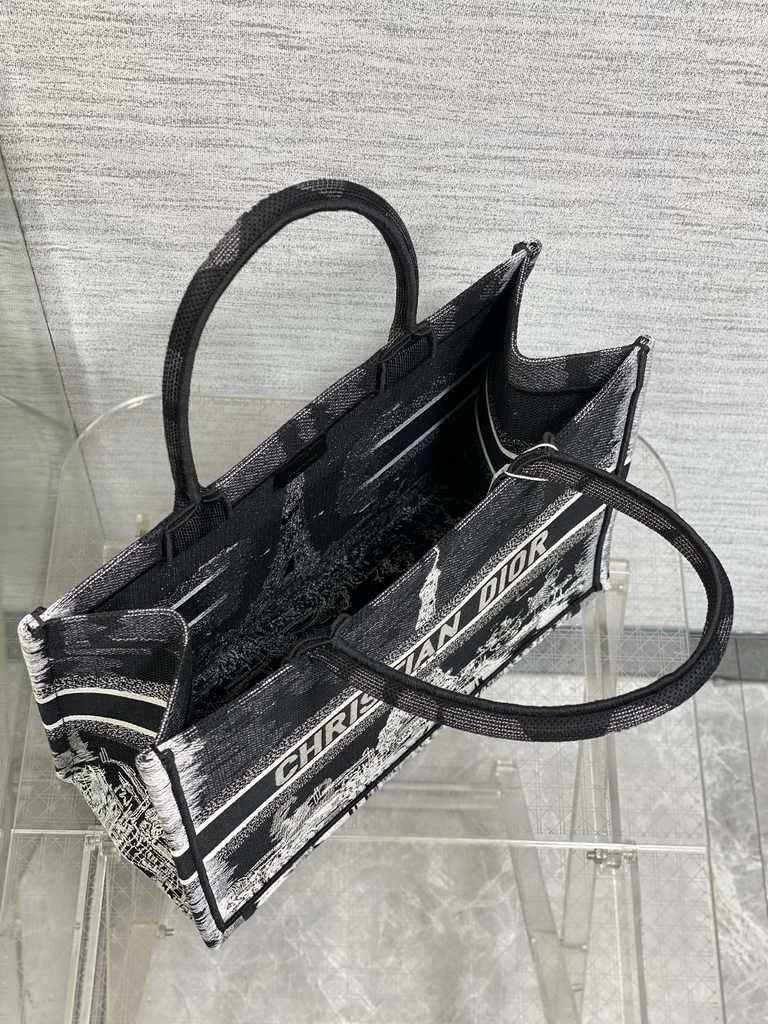 Medium Dior Book Tote M1296 Embroidery M76H