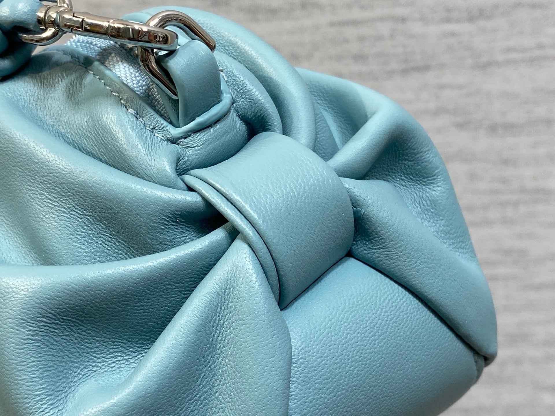 Dior Bow Pouch - Blue Supple Lambskin - S3900 - Default Title - View 4