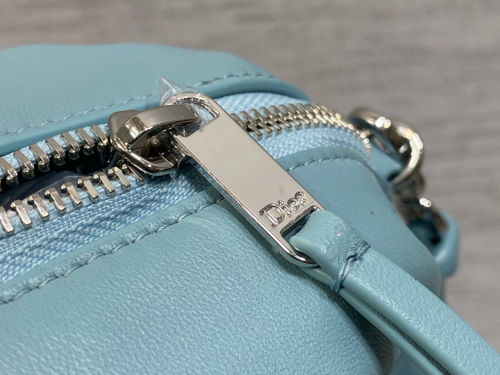 Dior Bow Pouch - Blue Supple Lambskin - S3900 - Default Title - View 6