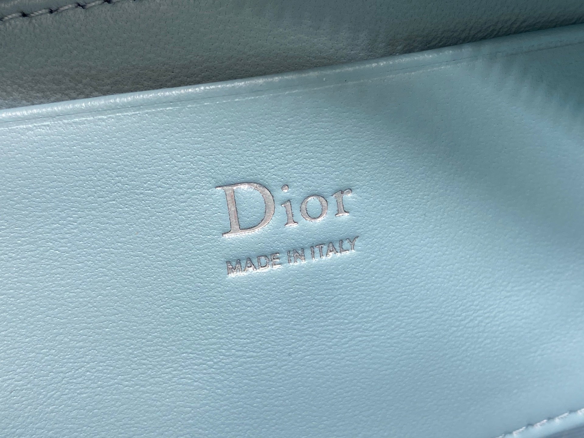 Dior Bow Pouch - Blue Supple Lambskin - S3900 - Default Title - View 10