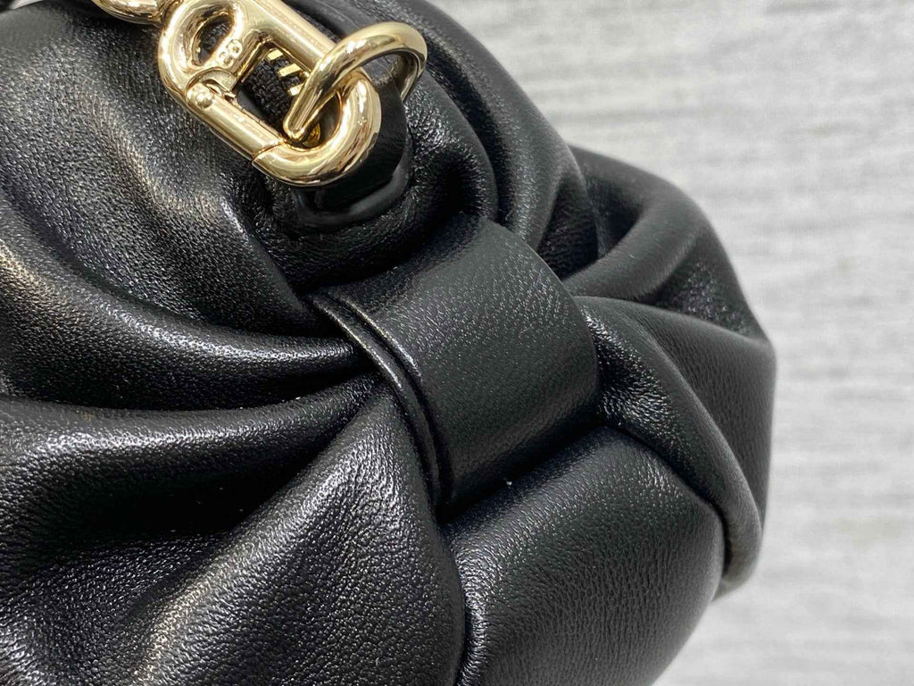 Dior Bow Pouch - Black Supple Lambskin - S3900 - Default Title - View 4