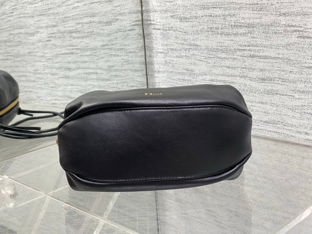 Dior Bow Pouch - Black Supple Lambskin - S3900 - Default Title - View 8