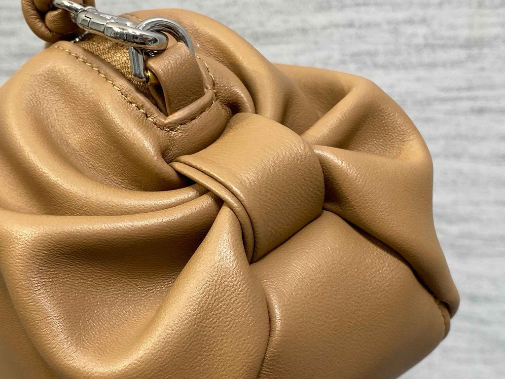 Dior Bow Pouch - Brown Supple Lambskin - S3900 - Default Title - View 4