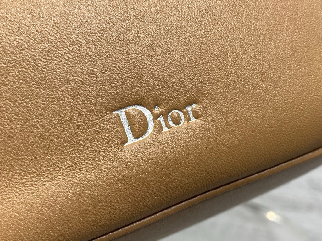 Dior Bow Pouch - Brown Supple Lambskin - S3900 - Default Title - View 5