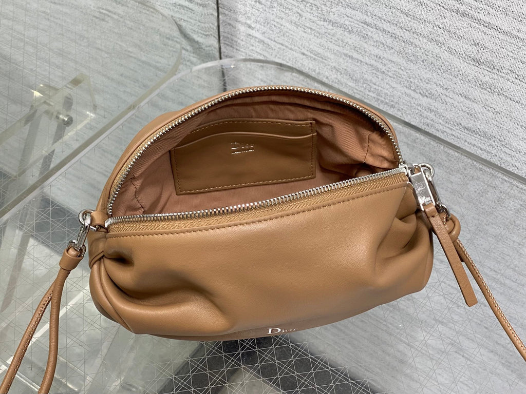 Dior Bow Pouch - Brown Supple Lambskin - S3900 - Default Title - View 8