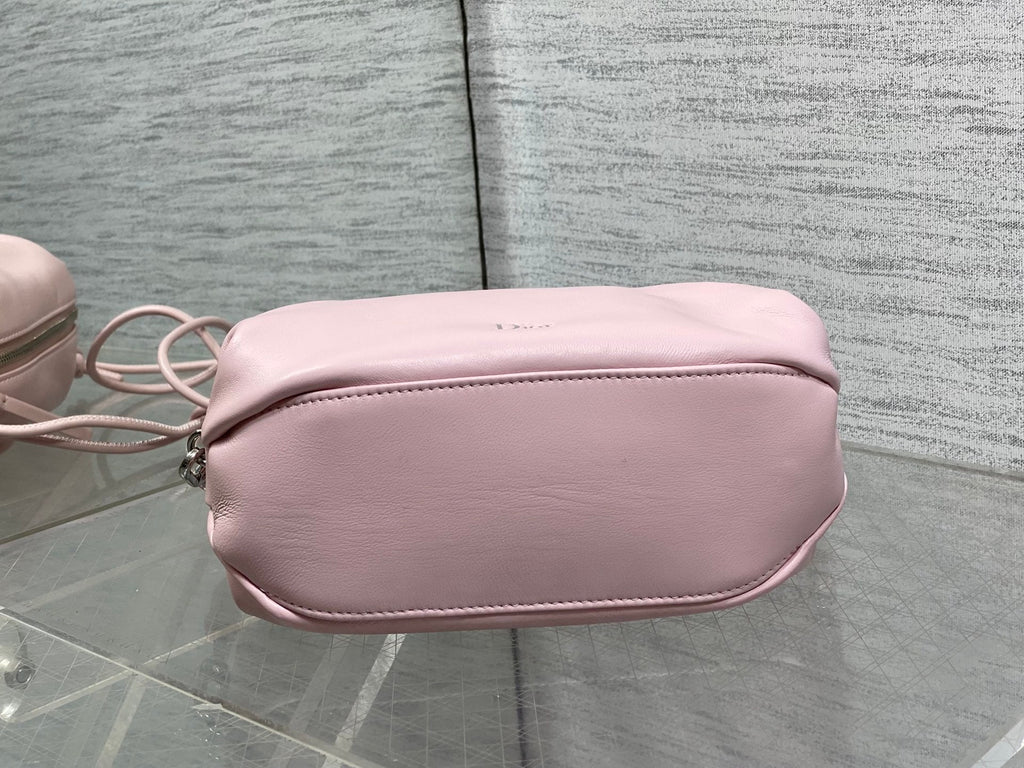 Dior Bow Pouch - Pink Supple Lambskin - S3900 - Default Title - View 8