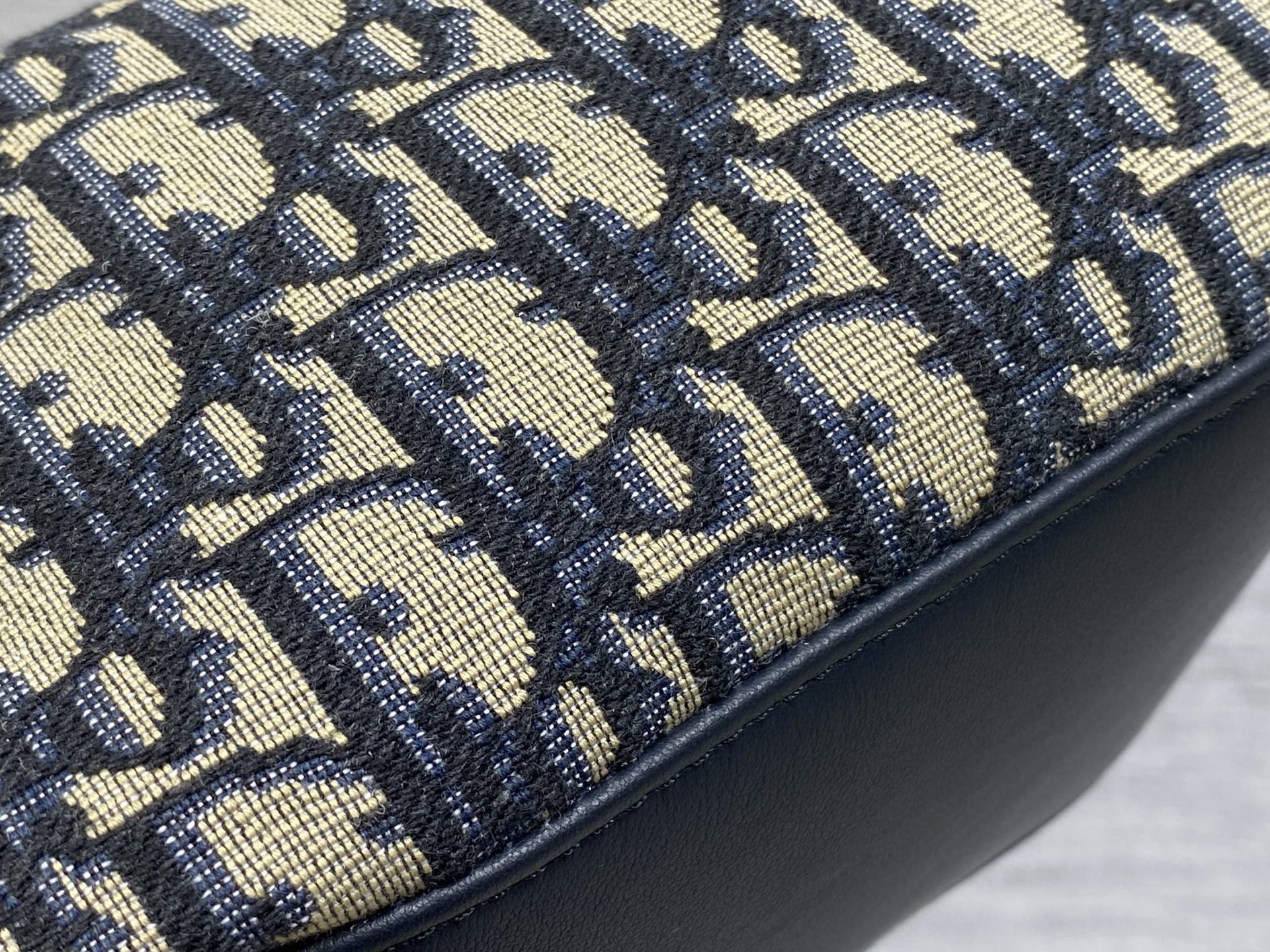 Dior Bow Pouch - Blue Oblique Jacquard - S3900 - Default Title - View 5
