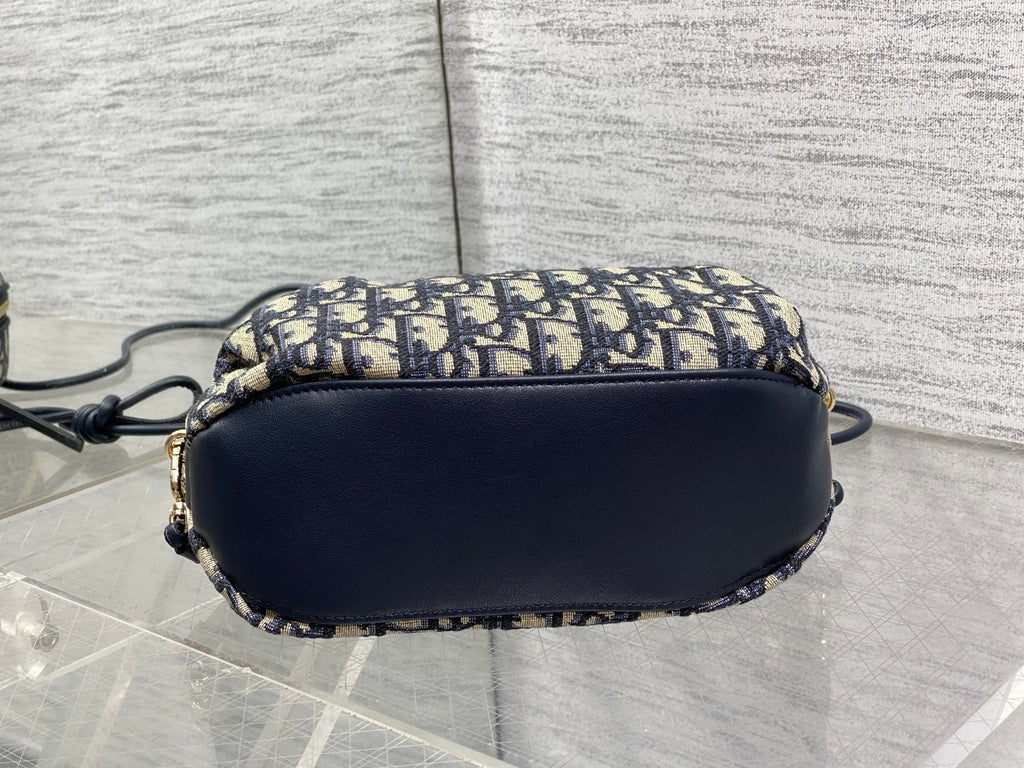 Dior Bow Pouch - Blue Oblique Jacquard - S3900 - Default Title - View 8
