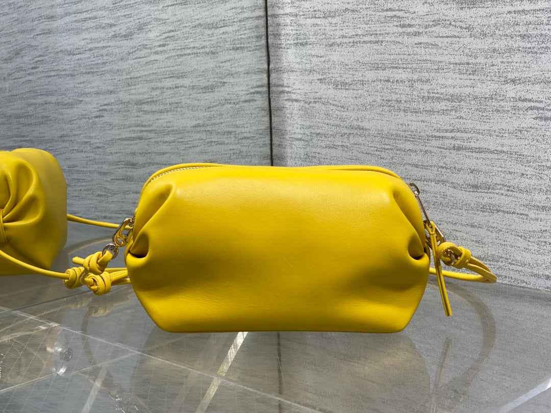 Dior Bow Pouch - Yellow Supple Lambskin - S3900 - Default Title - View 3