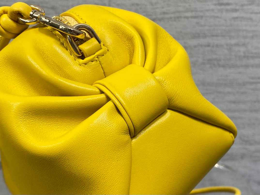 Dior Bow Pouch - Yellow Supple Lambskin - S3900 - Default Title - View 4