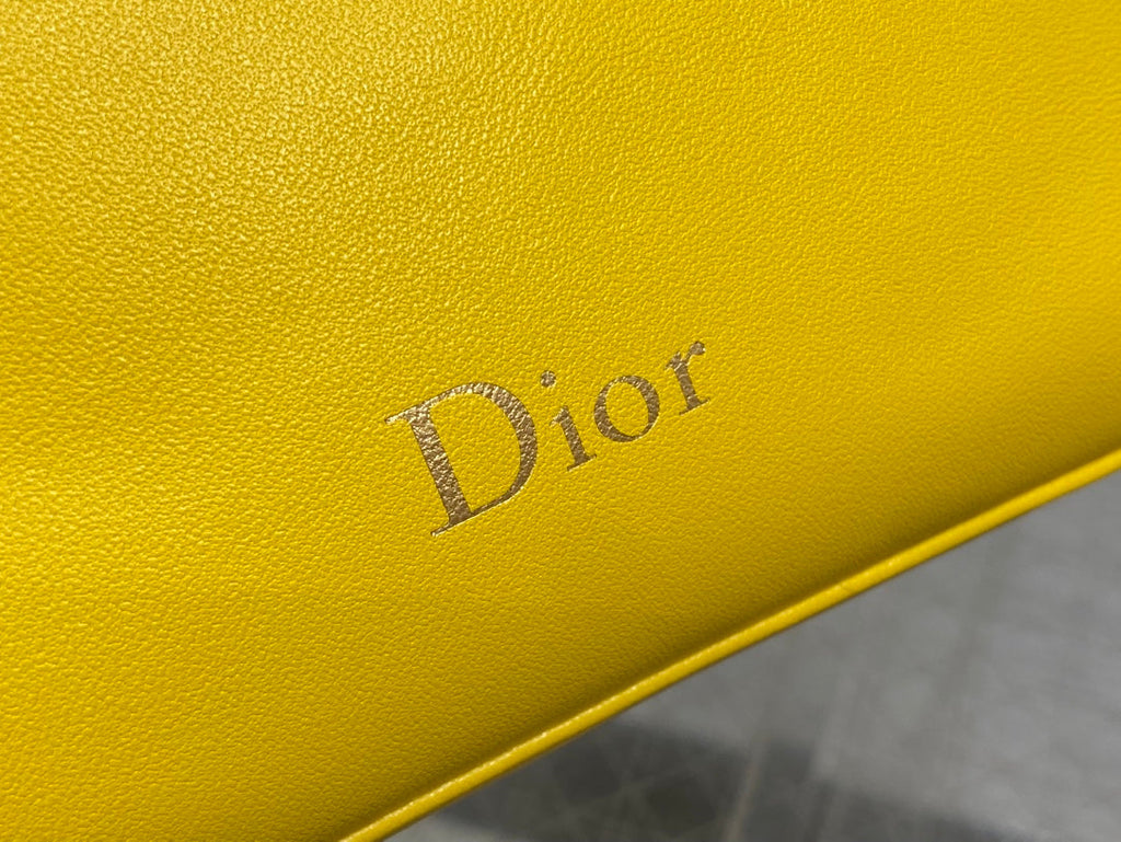 Dior Bow Pouch - Yellow Supple Lambskin - S3900 - Default Title - View 5
