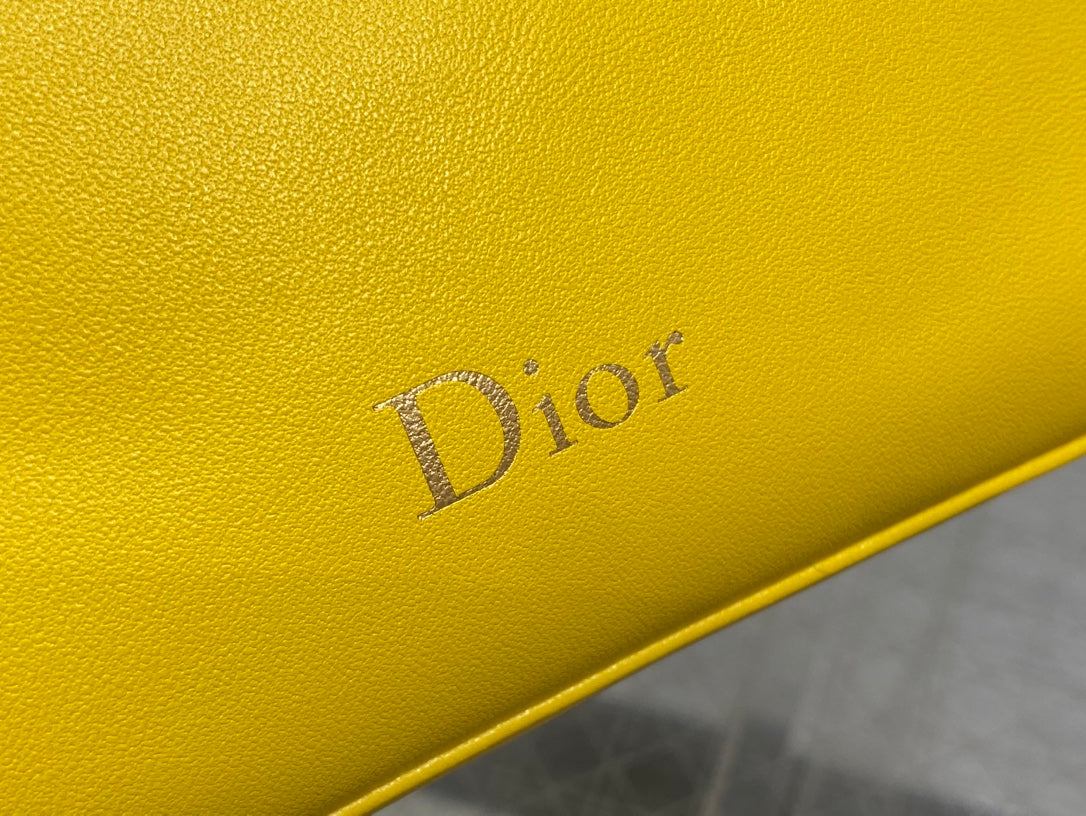 Dior Bow Pouch - Yellow Supple Lambskin - S3900 - Default Title - View 5