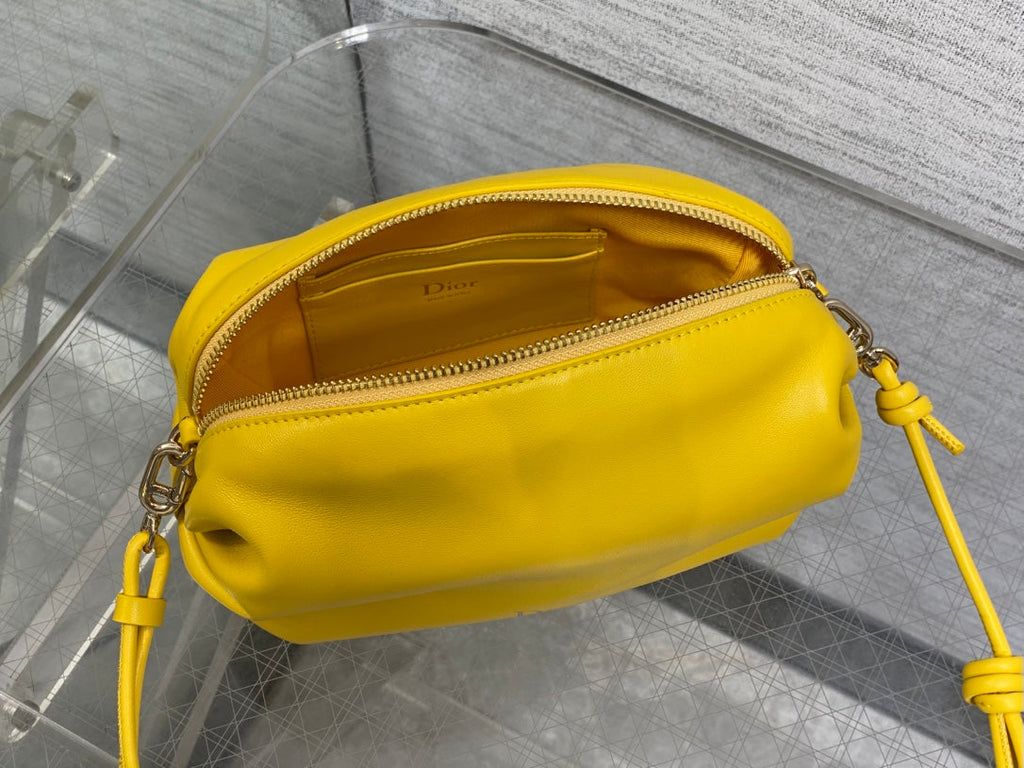 Dior Bow Pouch - Yellow Supple Lambskin - S3900 - Default Title - View 8