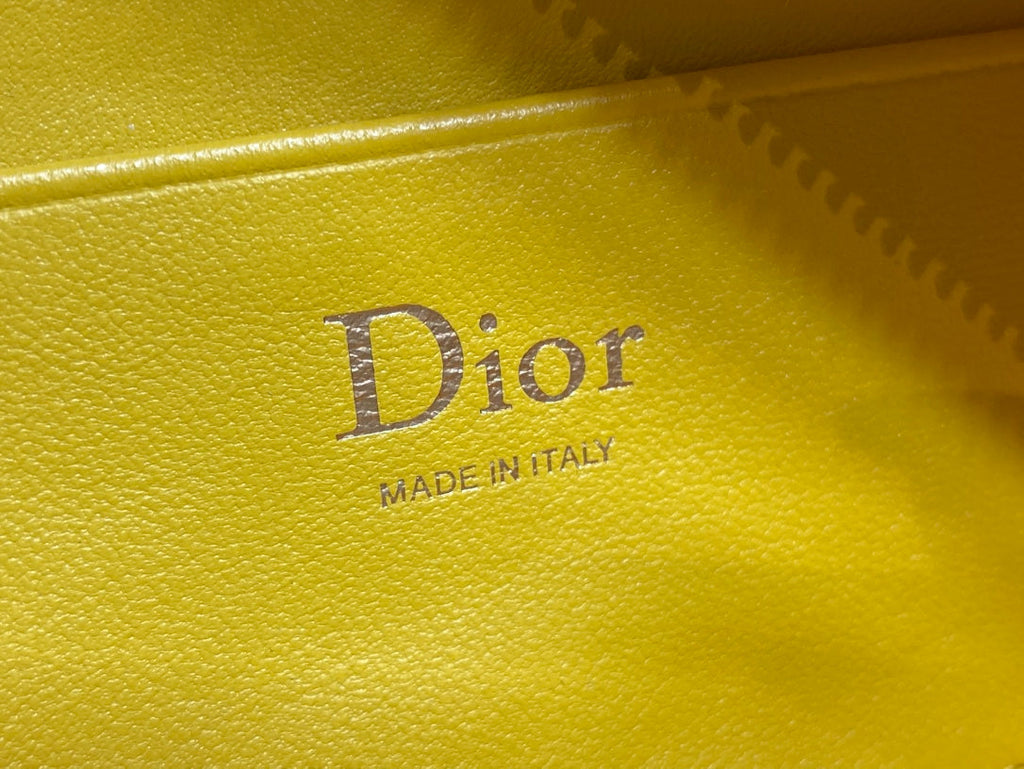 Dior Bow Pouch - Yellow Supple Lambskin - S3900 - Default Title - View 9