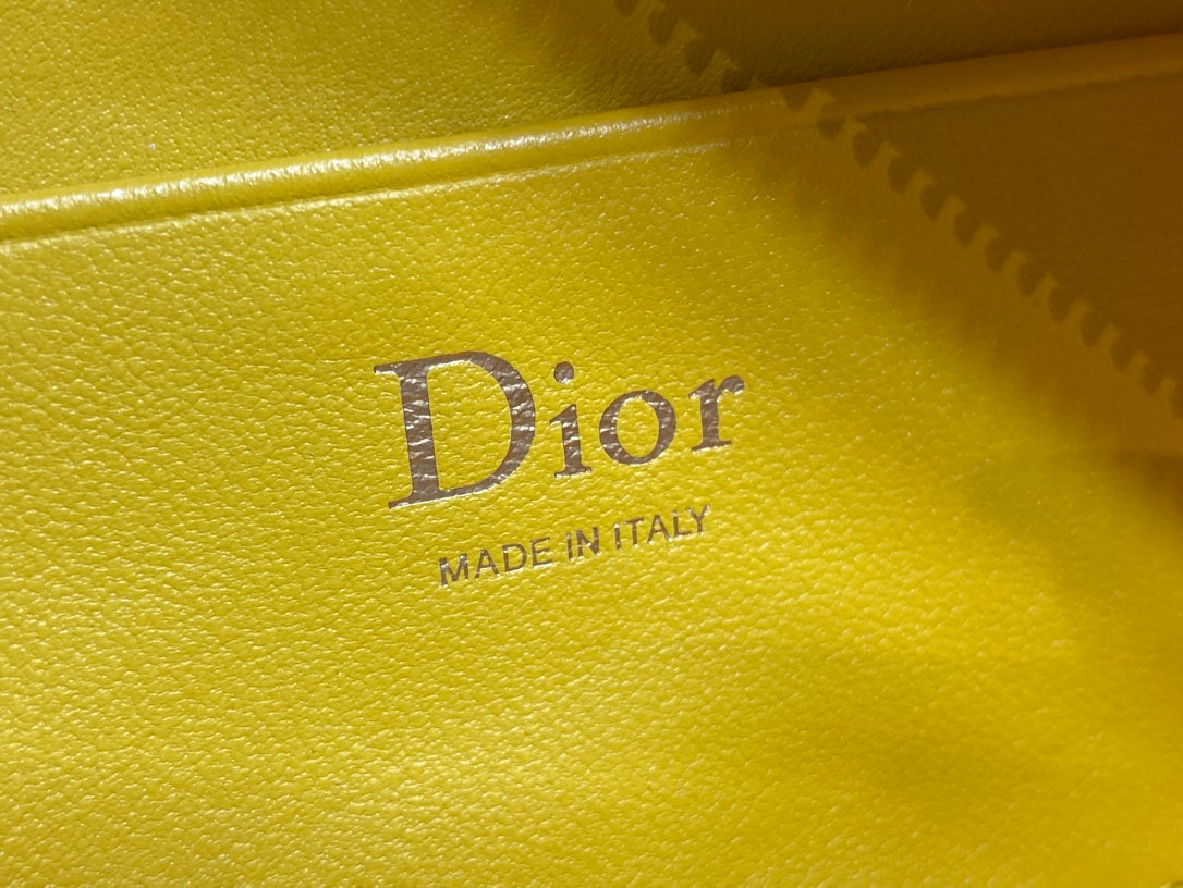Dior Bow Pouch - Yellow Supple Lambskin - S3900 - Default Title - View 9