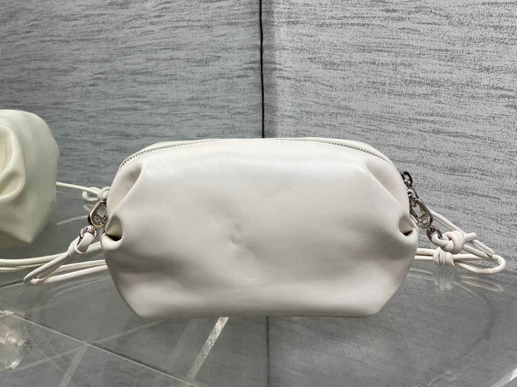 Dior Bow Pouch - White Supple Lambskin - S3900 - Default Title - View 5
