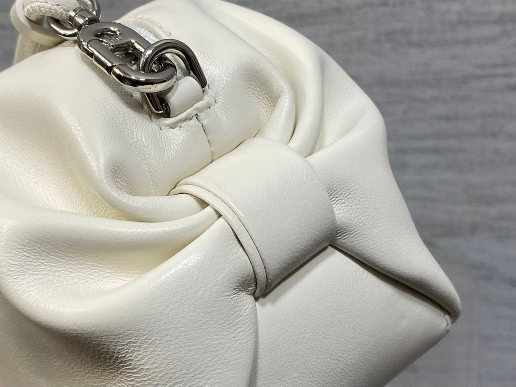 Dior Bow Pouch - White Supple Lambskin - S3900 - Default Title - View 6