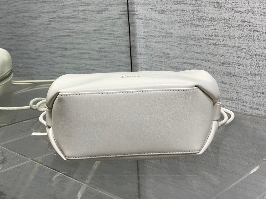 Dior Bow Pouch - White Supple Lambskin - S3900 - Default Title - View 8