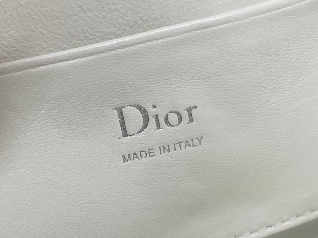 Dior Bow Pouch - White Supple Lambskin - S3900 - Default Title - View 10